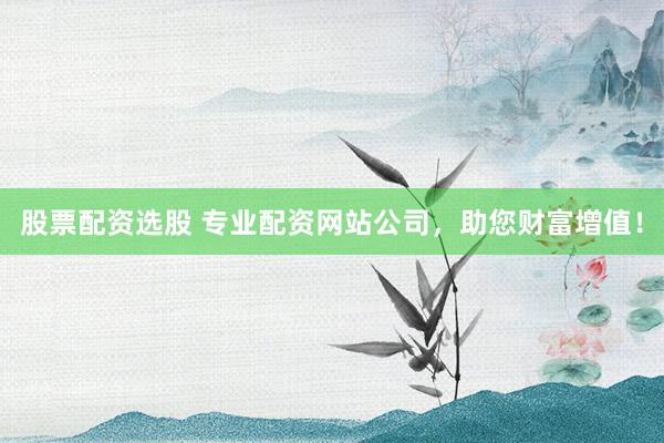 股票配资选股 专业配资网站公司，助您财富增值！
